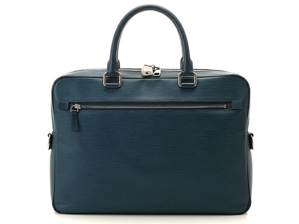 Louis Vuitton Portedocument Business Handbag Epi Leather Blue Celeste